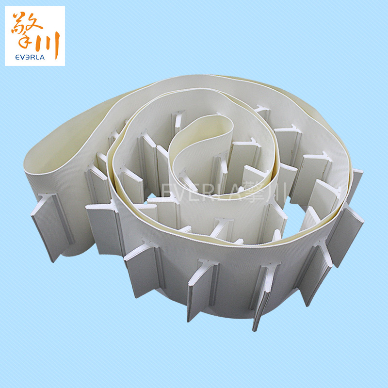 白色鉆石紋加擋板pvc<a href='http://www.m.szfulaite.com/shusongdai/' target='_blank'><u>輸送帶</u></a>主圖