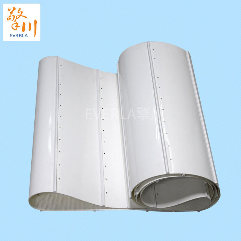 pvc<a href='http://www.m.szfulaite.com/shusongdai/' target='_blank'><u>輸送帶</u></a>加導(dǎo)條打孔食品<a href='http://www.m.szfulaite.com/shusongdai/' target='_blank'><u>輸送帶</u></a>主圖