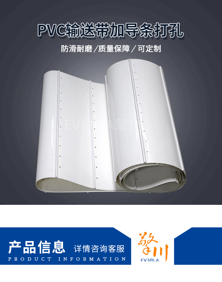 pvc輸送帶加導(dǎo)條打孔<a href='http://www.m.szfulaite.com/shusongdai/shipin/' target='_blank'><u>食品輸送帶</u></a>細(xì)節(jié)圖1