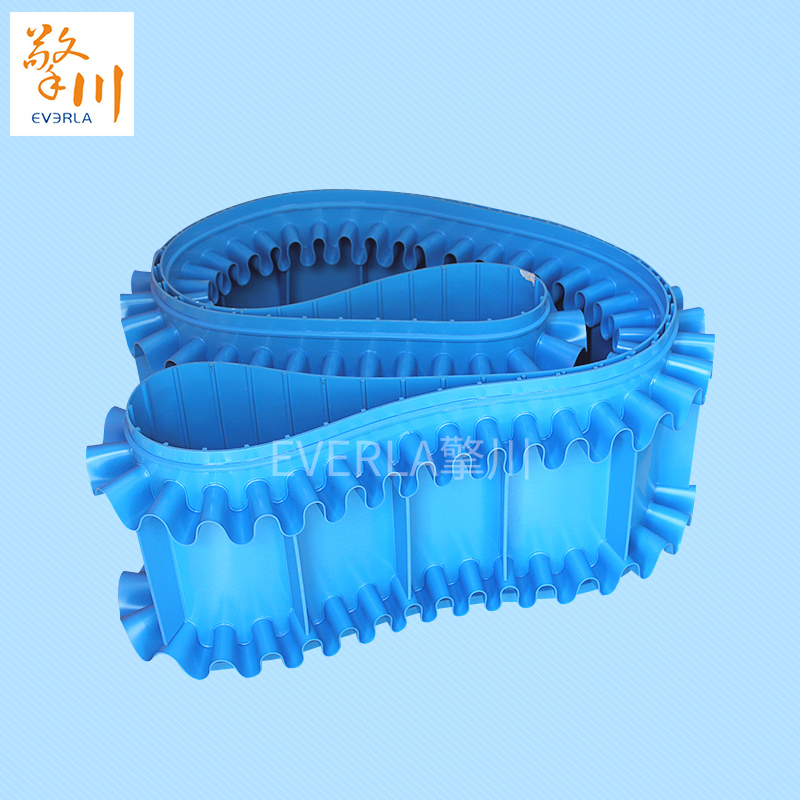 PU檔板裙邊食品<a href='http://www.m.szfulaite.com/shusongdai/' target='_blank'><u>輸送帶</u></a>的圖片