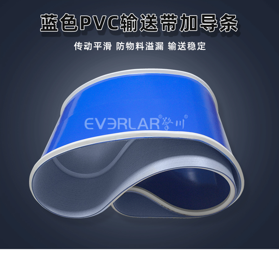 藍色PVC<a href='http://www.m.szfulaite.com/shusongdai/' target='_blank'><u>輸送帶</u></a>加導(dǎo)條<a href='http://www.m.szfulaite.com/shusongdai/' target='_blank'><u>輸送帶</u></a>詳情01