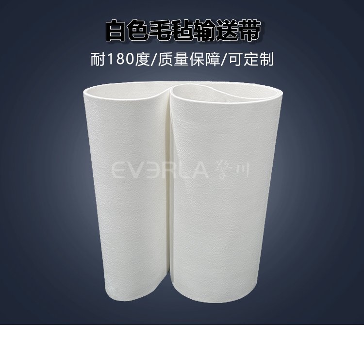食品級(jí)白色毛氈<a href='http://www.m.szfulaite.com/shusongdai/' target='_blank'><u>輸送帶</u></a>